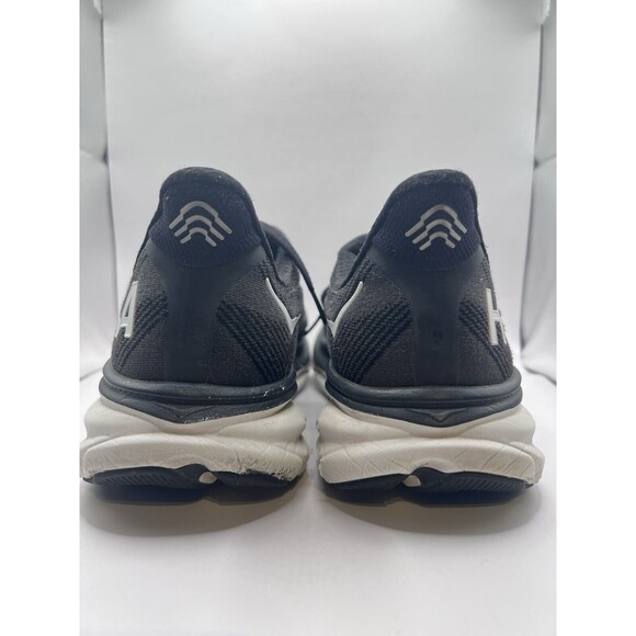 MMen's HOKA Clifton 9 Black/White Max Cushioned Size 11.5 D Running Sneaker - Picture 4 of 6